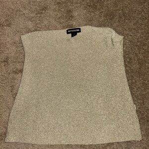 PrettyLittleThing Metallic Knit Sleeveless Top